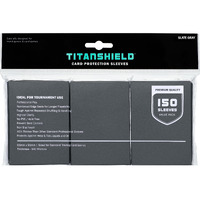 Titanshield Premium Slate Gray 150 Sleeves Standard Size Board Game Trading Card Sleeves Deck Protector For Magic The Gathering Mtg  Baseball Collection  Dropmix
