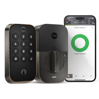 Yale Security Lock 2 Deadbolt With Wi-Fi Connected Physical Keypad  Bronze Smart Entry Door Lock With Back-Up Key  Yrd410-Wf1-0Bp