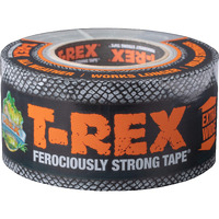 T-Rex Tape Extra-Wide Duct Tape With Uv Resistant & Waterproof Backing For Ferociously Strong Repairs  2.83"" X 25 Yd  Gunmetal Gray  1 Roll