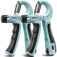 Kdg Hand Grip Strengthener 2 Pack Adjustable Resistance 10-130 Lbs Forearm Exerciser