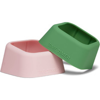 Time Timer Home Mod Botanical Cases - For Classroom Learning  Homeschool Study Tool  Student Desk Clock And Office Meetings With Silent Operation (2-Pack)  Pink & Green