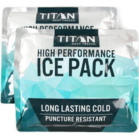 Arctic Zone Titan Deep Freeze Ice Pack- (2 Pack) 600 Gram High Performance Ice Pack - Long-Lasting  Puncture-Resistant Cold Pack Filled With Non-Toxic Gel