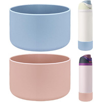 Heyskay 2Pcs Silicone Boot For Owala Flask Water Bottle 24Oz Anti-Slip Protective Sleeve For Owala Twist Freesip And Flip Stainless Steel Water Bottle Bpa-Free Boot Bottom Base