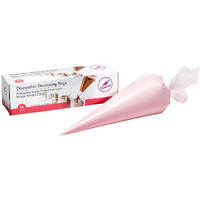 Keenpioneer Piping Bag - Disposable Cake Decorating Bag 56 Count (16 Inch  Clear)