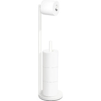 Toilet Paper Holder Stand Toilet Paper Holder Free Standing White Toilet Paper Holder For 4 Rolls Toilet Paper Holder With Storage By Bathth
