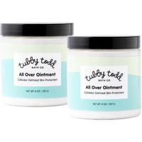 Tubby Todd All Over Ointment For Babies  Multi-Purpose Baby Eczema Cream For Sensitive Skin  Dry Skin  Rash  Irritation - 2 Pack Bundle - 8 Oz - Fragrance-Free