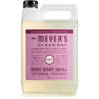Mrs. Meyer's Clean Day Liquid Dish Soap Refill  Biodegradable Formula  Peony  48 Fl. Oz