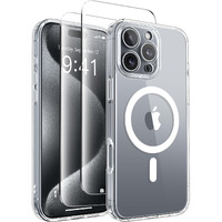 Capraro Magnetic Compatible With Iphone 16 Pro Case  Upgraded [Full Camera Protection] [Compatible With Magsafe] Protective Translucent Matte Women Girl Phone Case Cover  Clear