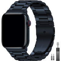 Epuly Metal Band Compatible With Apple Watch Bands For Men & Women 49Mm 45Mm 44Mm 42Mm 41Mm 40Mm 38Mm  Business Stainless Steel Strap For Iwatch Bands Ultra 2  Se  Ultra Series 10 9 8 7 6 5 4 3 2 1