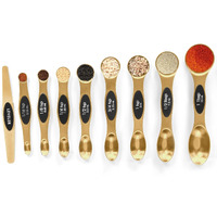 Magnetic Measuring Spoons Set Stainless Steel With Leveler-9Pcs Stackable Measuring Cups For Baking-Measuring Cups And Spoon Set Kitchen Gadgets Apartment Essentials Fits In Spice Jars
