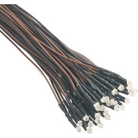 Edgelec 30Pcs 12 Volt 1.8Mm Warm White Led Lights Emitting Diodes Pre Wired 7.9 Inch Dc 12V Led Light Clear Lens Small Led Lamps