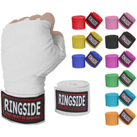 Ringside Mexican Style Boxing Hand Wraps (Pair)  White   180-Inch