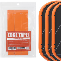 Pickletech Pickleball Paddle Protection Tape Orange - Paddle Head Edge Guard - Racket Edge Protection Tape -Fit Perfectly Curved Edge -No Wrinkling Pizzazz Contrasty Colors
