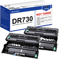 Dr730 (Not Toner) Replacement For Brother Dr730 Dr-730 Dr 730 Brother Drum To Use With Mfc-L2750Dw Hl-L2370Dw Mfc-L2710Dw Hl-L2350Dw Dcp-L2550Dw Printer (2 Black)