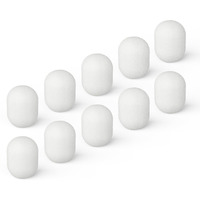 Mic Windscreen (Foam Cover  10-Pack  White)