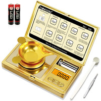 Thinkscale 50G/0.001G Digital Milligram Scale  Gold Mg Scale With 50G Calibration Weight  Powder Scale Pan For Reloading  Micro Gram Scale  Miligram Scale For Powder Medicine