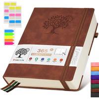 Percun A4 Lined Journal Notebook?365 Page Large Leather Journals For Writing Women Men?Hardcover Notebook With 100Gsm Thick Pages For Travel?Work?School?College Ruled  Daily Diary (8.5"" X 11.4"")