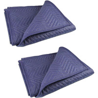 Ponghei 2 Moving Blankets 40""X 72"" Heavy Duty Packing Blankets For Moving Shipping Thick Furniture Wrapping For Moving Supplies Professional Quilted Shipping Blankets