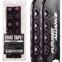 Pickletech Ama Sport Pickleball Paddle Head Edge Guard - Paddle Protection Tape - Pink Green Smiley Face Racket Edge Protection Tape -Fit Perfectly Curved Edge -No Wrinkling