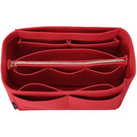 Omystyle Red Mini Purse Organizer Insert For Handbags  Felt Bag Organizer For Tote & Purse  Tote Bag Organizer Insert With 5 Sizes  Compatible With Neverful Speedy And More?8.5""?3.6""?4.9""