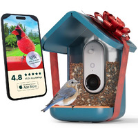 Bird Buddy Pro Solar Bird Feeder With Camera - Ai Bird Species Identification  5Mp Photos  2K Ultra Video Live Stream Camera  Hdr  Slow-Motion Video  2.6In Focus - Blue