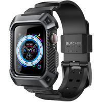 Supcase For Apple Watch 9/8/7/6/Se/5/4 45/44Mm Case With Band (Unicorn Beetle Pro)  [Anti-Scratch] [Bumper Protector] Rugged Men Cover With Adjustable Strap Band For Iwatch 9/8/7/6/Se/5/4  Black