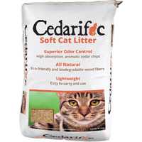 Northeastern Products Cedarific Natural Cedar Chips Cat Litter  50 Liter Bag