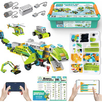 Coding Robot Kit For Kids Ages 6+  200+ In 1 App Control Dinosaur Robot Toy  Educational Scratch Program Robotic Kit With 47 Video Courses Birthday Thanks Giving For Kids(600 Blocks)