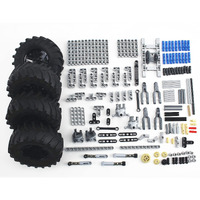 Ttlyhek Technics Parts Vehicles Suspension System With Tire 107X44 Technical Parts Set Compatible With All Major Brands  Moc Parts Building Toy Diy Accessories (200Pcs)