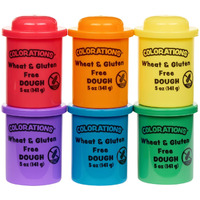 Colorations Wheat & Gluten Free Classic Dough - 6 Colors (5Oz Each) | Non-Toxic  Play Dough  Bulk Set  Sensory Kit  Party Favors  Classroom Pack