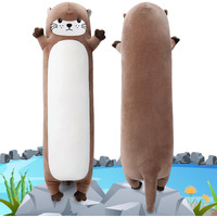 Sprinqdawin Large Otter Stuffed Animal 20  Long Otter Plush Cute Plushies Animal Body Pillow Kawaii Big Plush Toys Animal Gifts Animal Sleeping Hugging Pillow Cushion For Kids Adults Birthday