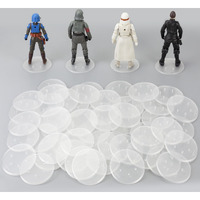 48Packs Star Was Black Series 6Inch Action Figure Stand For Display  1/12 Scale Clear Toy Figuras Support Stands Feet With Peg  Figures Organizer Bases Holder Collectibles Accessories - Multi-Pegs -