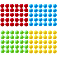 Hotusi 120Pcs Game Replacement Marbles Balls Compatible With Hungry Hungry Hippos