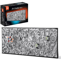 Tg Blocks Star Trench 3D Wars Run Wall Art Craft Kit  Micro Brick Framed  Creative Activity Hobbies For Teens And Adults  Diy Home  Office Decor  Suitable For Kids 8+