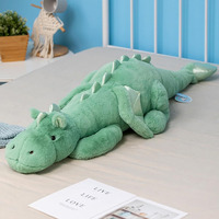 Leahaoe Weighted Dragon Stuffed Animal 12Lbs 43.3""  Soft And Sturdy Weighted Dragon Plush For Adults  Large Green Dragon Stuffed Animal