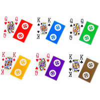 Tsb Jumbo Index Bridge Cards Pack Of 12 Decks - 6 Colors Jumbo Print Bridge Playing Cards - With Single Box For Easy Storage(12 Decks In 6 Colors)
