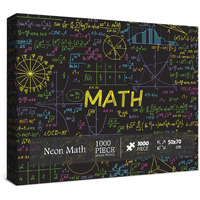 Math Formulas Puzzles 1000 Pieces For Adults  Impossible Difficult Jigsaw Puzzles Neon Art Puzzle  Funny Family Puzzle Collage Challenging Puzzles