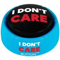 Talkie Toys Products I Don'T Care Button - Plays 8 Hilarious I Don'T Care Sayings - Funny Talking Button For Idc Moments  Office Humor And Stress Relief