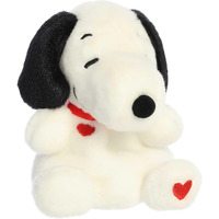 Aurora Timeless Peanuts Palm Pals Snoopy Hearts Stuffed Animal - Classic Characters - Lasting Memories - White 5 Inches