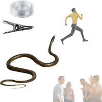 Vistapex Snake Prank With String Clip Golf Snake Prank Clip On Snake Prank Rubber Snake Snake Prank With String Prank Snake Toy Realistic Rubber Snake Prank Toy Snake Toy (1.2M)