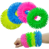 4Pack Squishy Sensory Bracelets Toys Stretchy Fidget Soft Bracelet Stress Relief For Kids