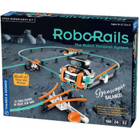 Thames & Kosmos Roborails Stem Kit  Toy Of The Year Finalist  Build A Robot Monorail System W/Splitters  Cross Switch  Seesaw Mechanism  Modern-Day Model Train Set  Explore Physics  Gyroscopic Forces