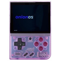 Miyoo Mini Plus 128Gb Onion Os Preinstalled Retro Portable Handheld 3.5Inches Ips Screen Game Console Miyoo Mini+ Console Compatible With Onion Os (Purple Transparent)