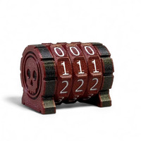 Life Counter - Game Counter - Hp Tracker For Mtg  Trpg  Board Games  Card Games... (3 Red Rings+White Numbers)