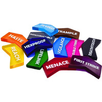 Futhark Mtg Counters / Keyword Counters For Magic The Gathering - Set Of 60 Color Coded Mtg Tokens - Improved Gameplay With This Great Magic The Gathering Gift / Mtg Gift