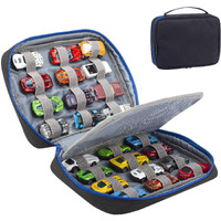 Kislane 24 Toy Cars Storage For Toy Cars  Storage Case Compatible With 24 Toy Cars  Matchbox Cars  Mini Toys  Toy Cars Storage For Kids  Bag Only (Black)