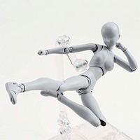 Axitwxit Action Figures Body-Kun Dx & Body-Chan Dx Pvc Figure Model Drawing For S H Figuarts With Box For Artists (Gray  Female)