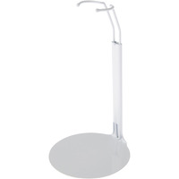 Plymor Dsp-5125W White Adjustable Doll Stand  Fits 10  11  And 12 Inch Slim Waist Dolls  Waist Is 1.125 To 1.5 Inches Wide  3.25 To 4 Inches Around  Pack Of 2