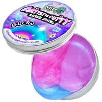Waterelf Glow In The Dark Sensory Putty Multi-Color  Non-Toxic Stress Relief Putty  Non-Sticky Creative Fidget Putty Toy For Kids Boys Girls Adults - 3.11 Inch 3.2 Oz - P005-Rose Red/Blue/Purple