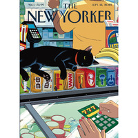 New York Puzzle Company - New Yorker Bodega Cat - 1000 Piece Jigsaw Puzzle For Family Game Nights By R. Kikuo Johnson